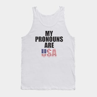 my pronouns are usa Tank Top